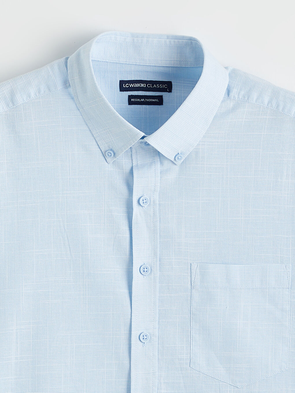 قميص بوبلين للرجال بقصة عادية-4