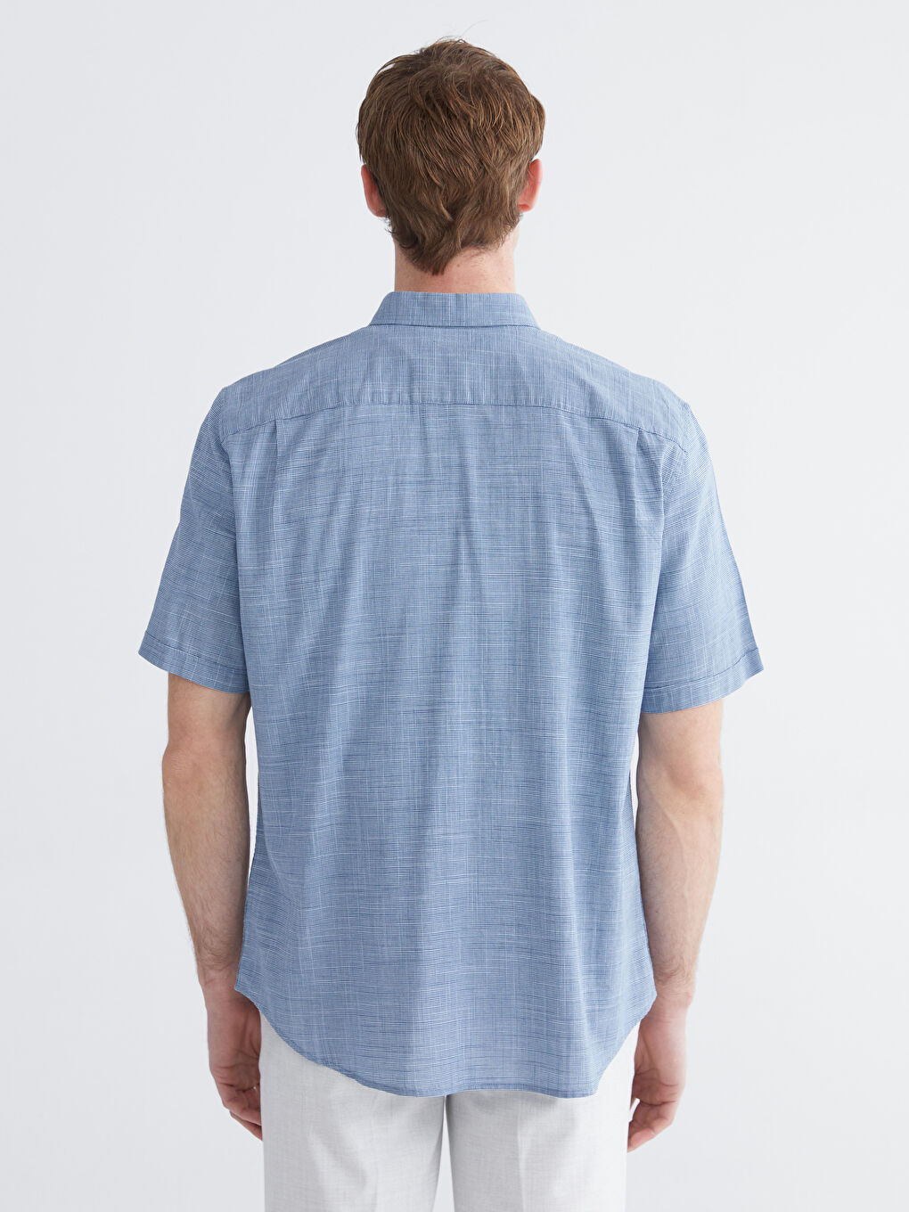 Regular Fit Poplin Men's Shirt-3