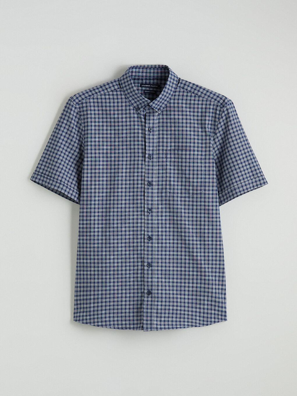 Regular Fit Ekose Poplin Erkek Gömlek-4