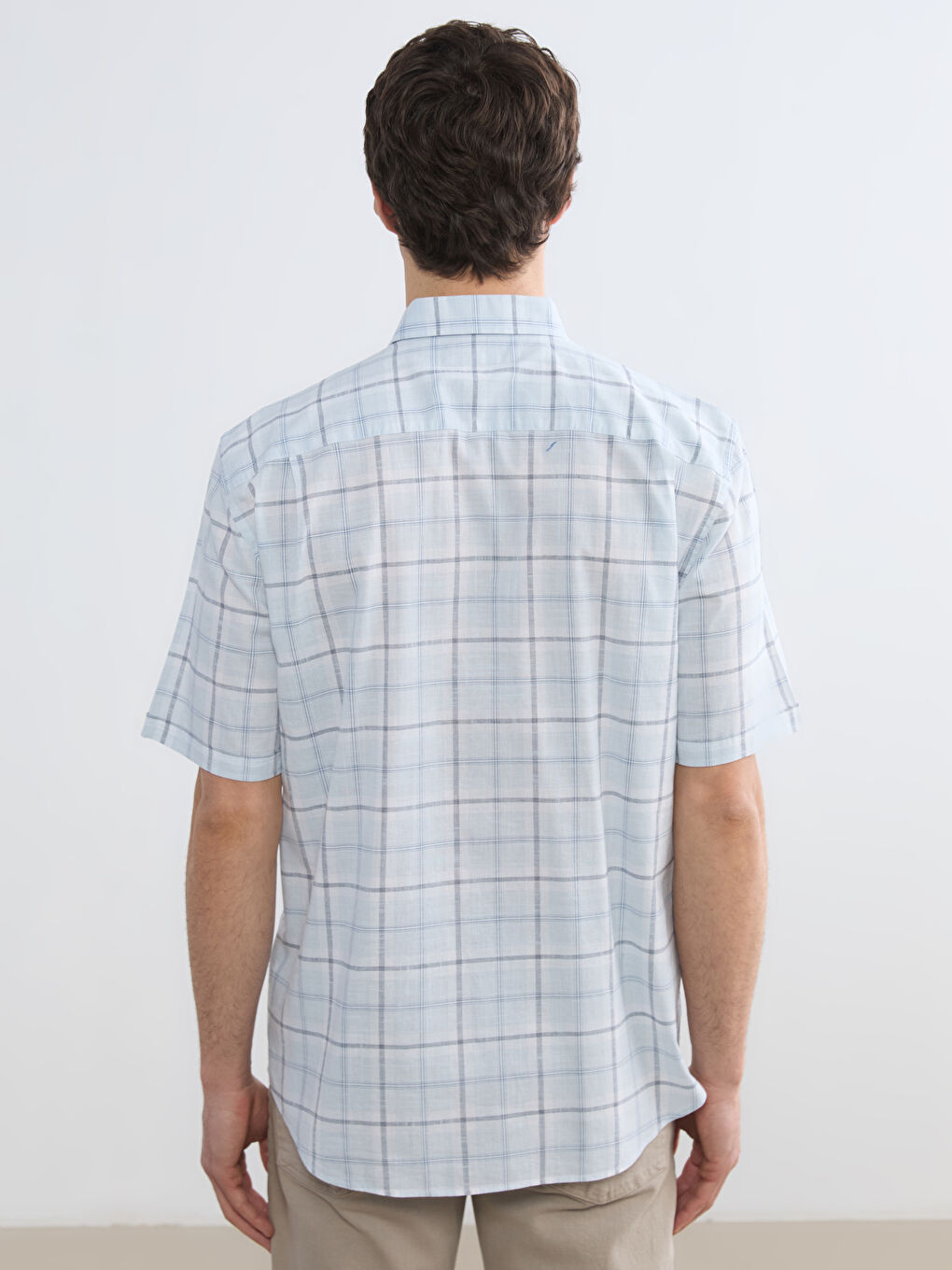 Mavi Regular Fit Ekose Poplin Erkek Gömlek-3