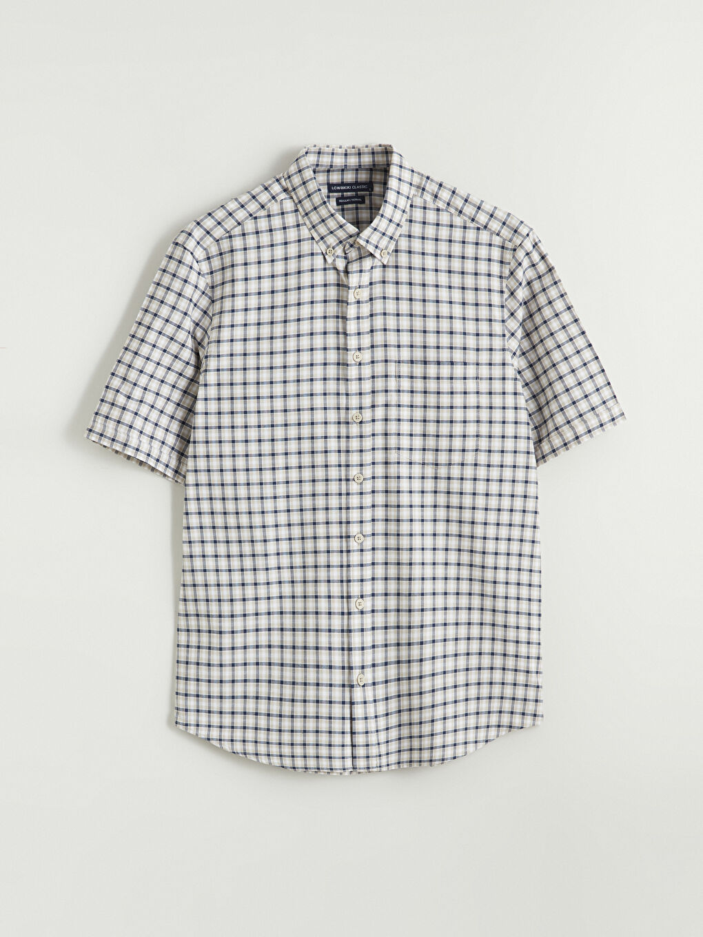 Regular Fit Plaid Oxford Men's Shirt-4