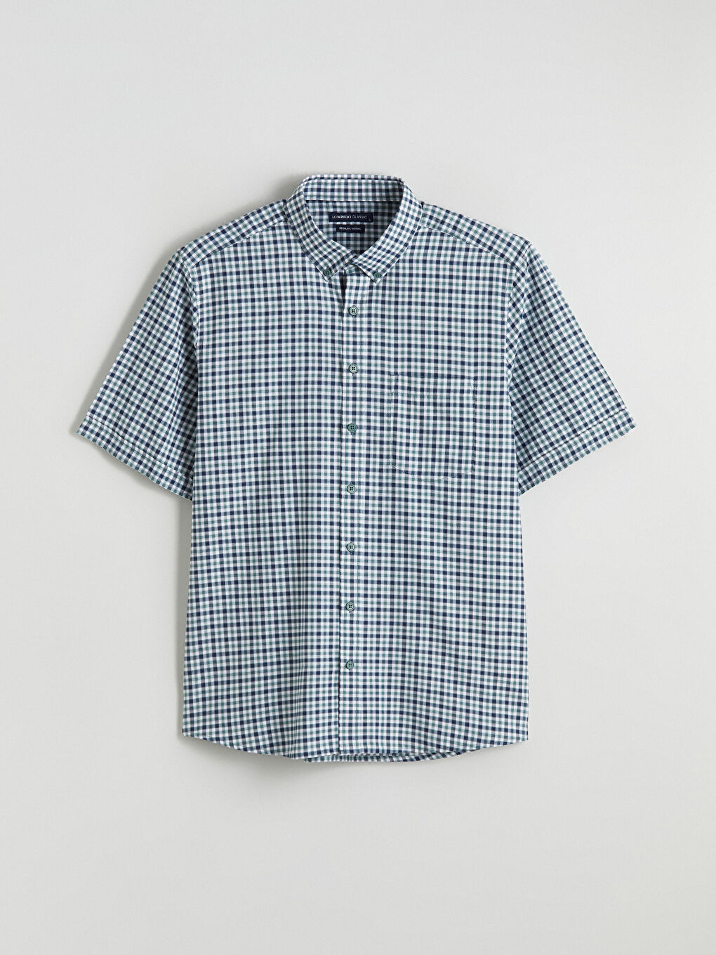 Regular Fit Plaid Oxford Men's Shirt-4