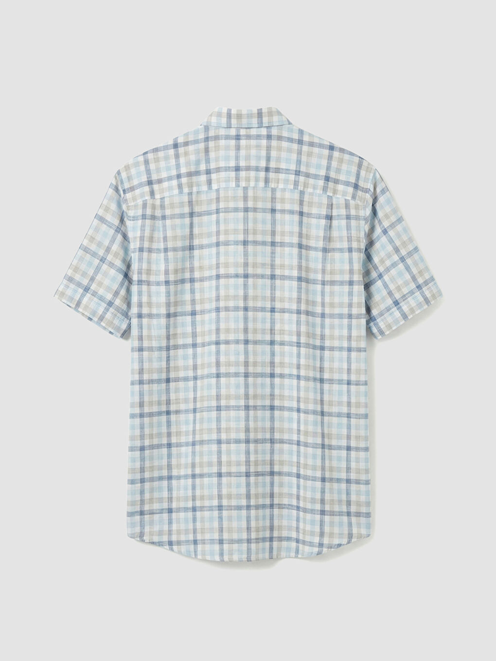 Regular Fit Plaid Poplin Men's Shirt-5