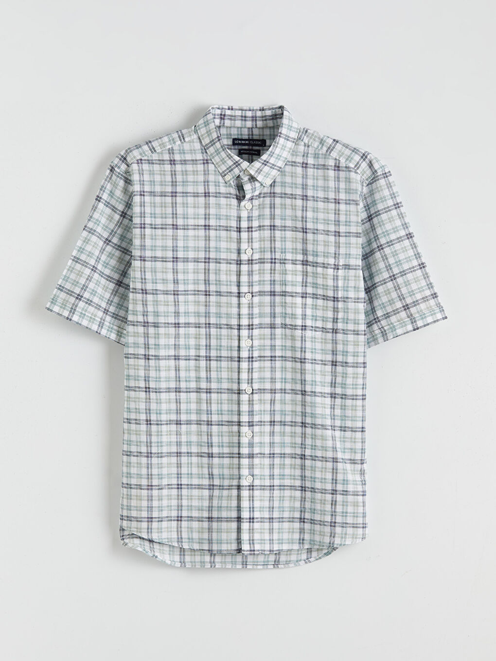 Regular Fit Ekose Poplin Erkek Gömlek-4