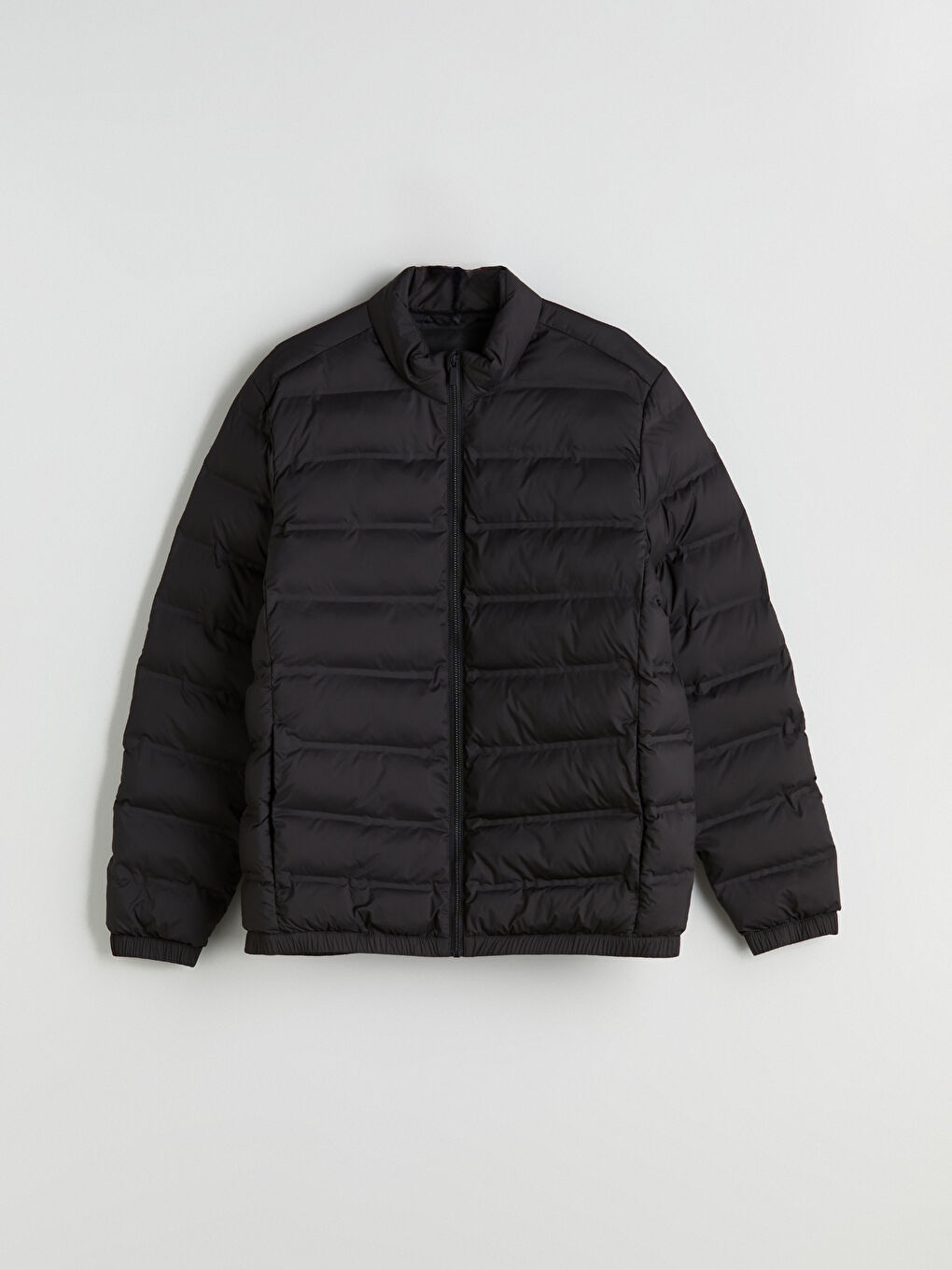 Siyah Standart Kalıp Erkek Şişme Mont	-5