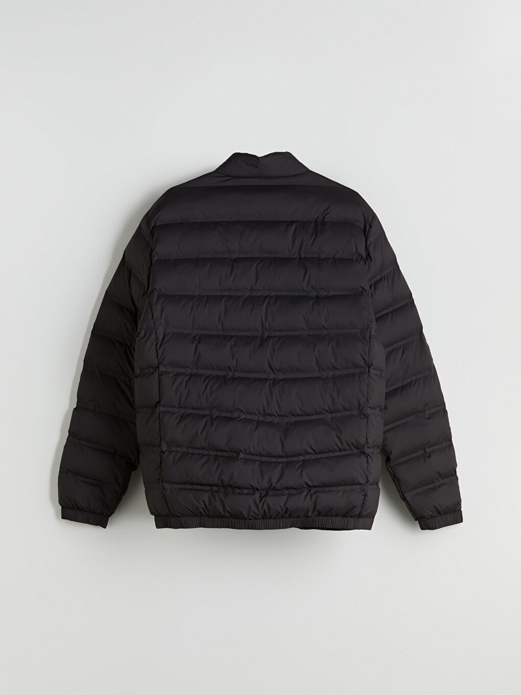 Siyah Standart Kalıp Erkek Şişme Mont	-7