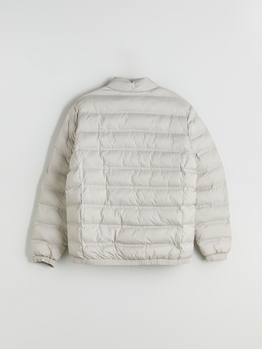 Bej Standart Kalıp Erkek Şişme Mont	-7