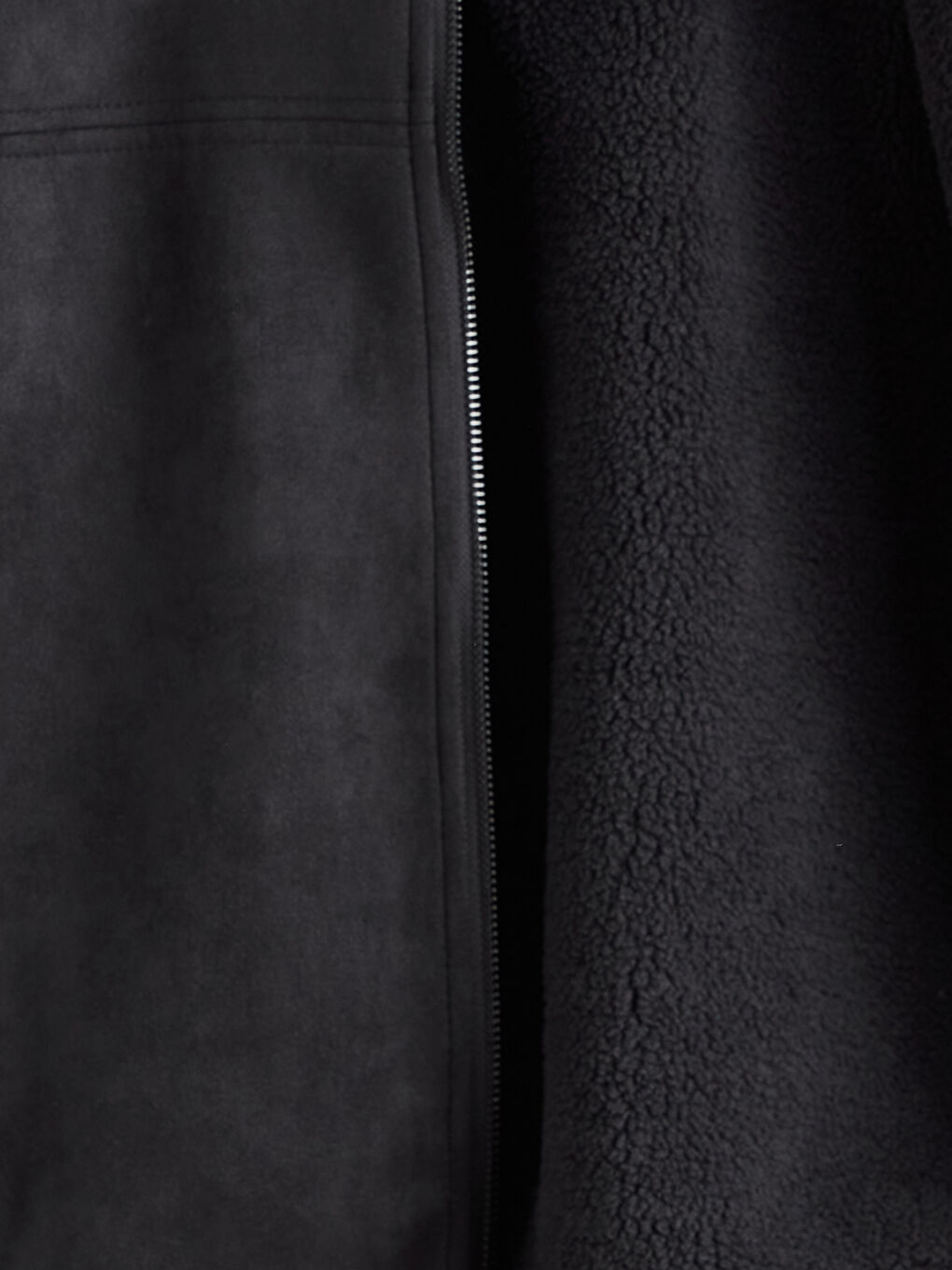 Antrasit Rahat Kalıp Kolej Yaka Erkek Süet Mont-6