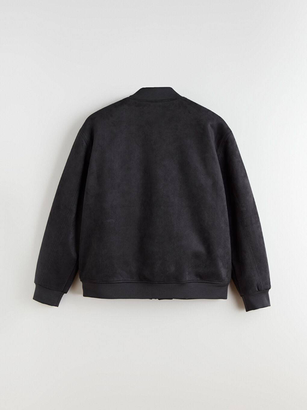 Antrasit Rahat Kalıp Kolej Yaka Erkek Süet Mont-7