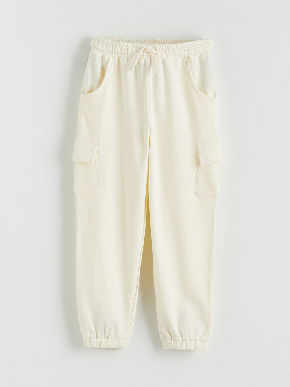 Bej Erkek Çocuk Kargo Jogger Eşofman Altı