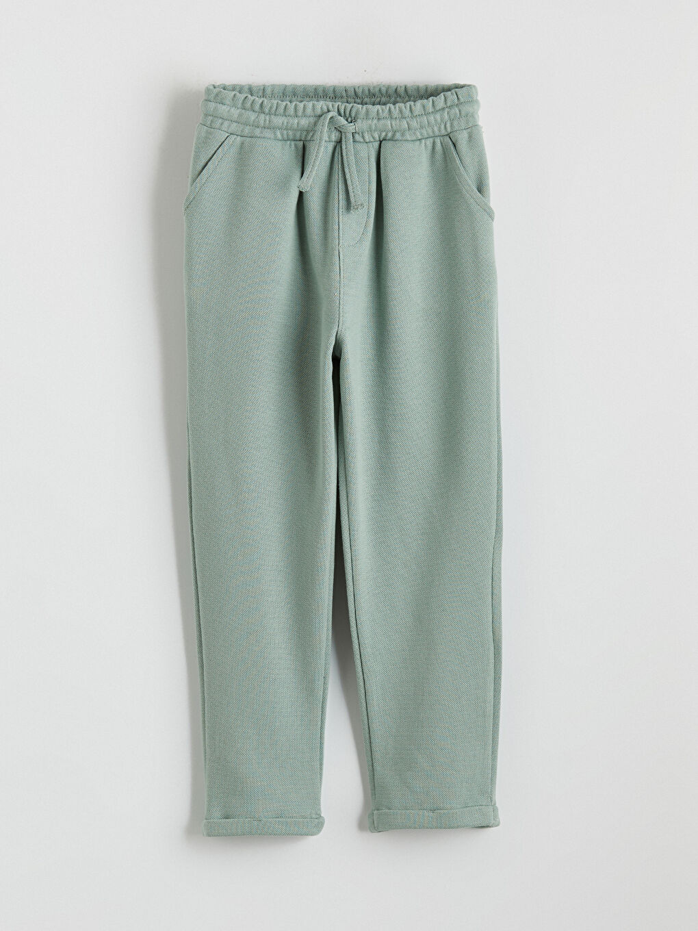 Yeşil Beli Lastikli Erkek Çocuk Eşofman Altı