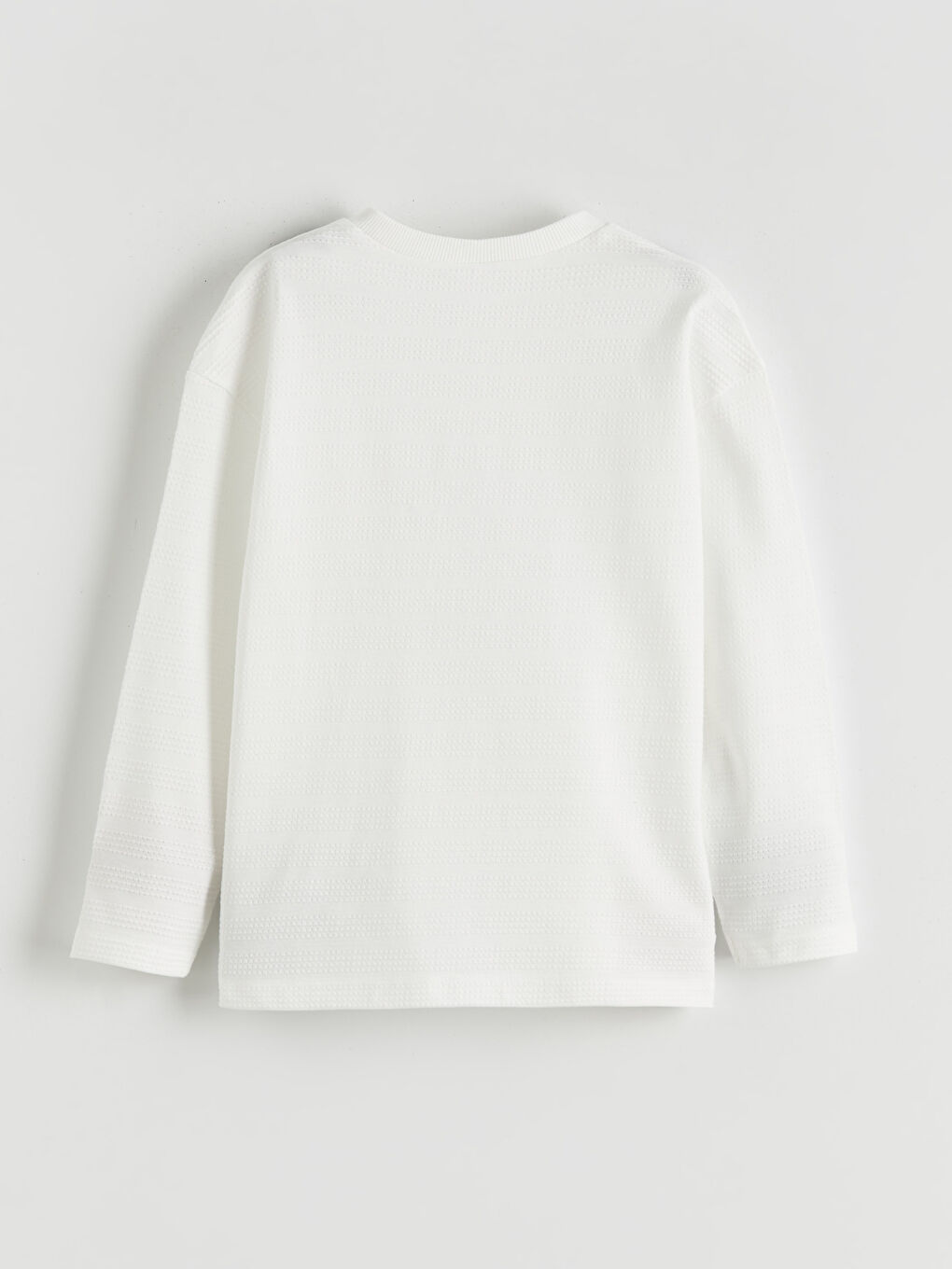 Ekru Bisiklet Yaka Erkek Çocuk Tişört-1