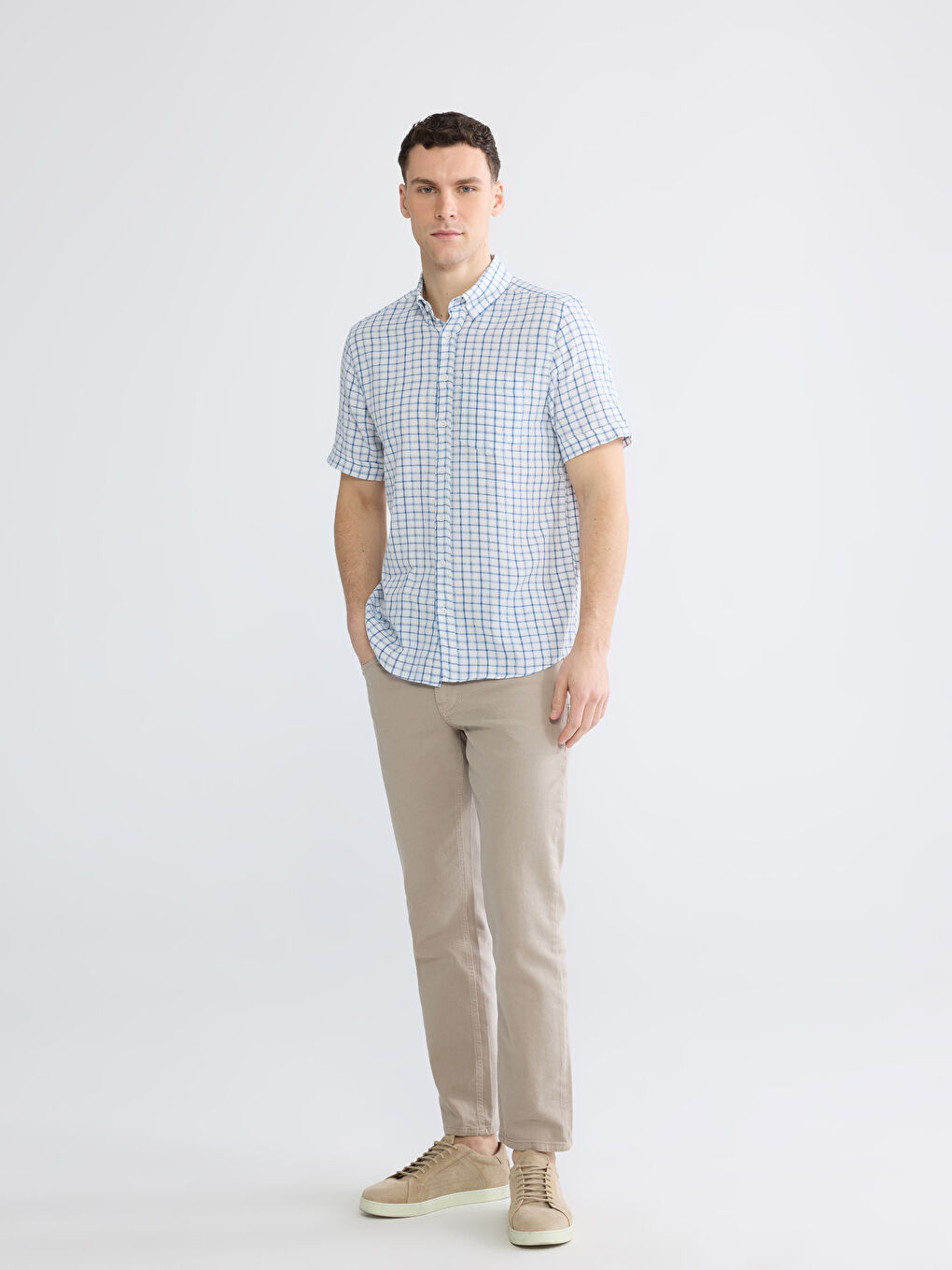 قميص أبيض رجل-1