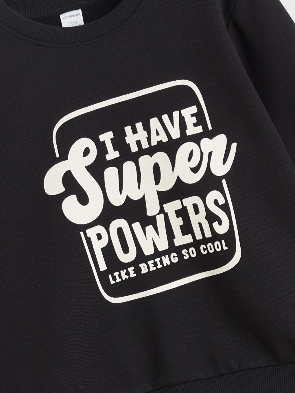 Siyah Baskılı Erkek Çocuk Sweatshirt
-2