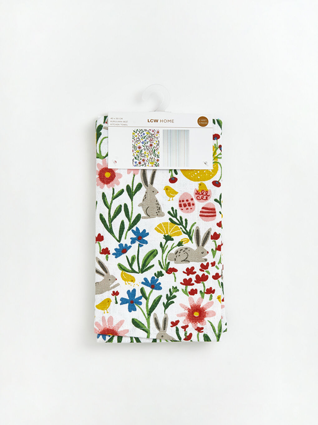 Karışık Çiçek Desenli Kurulama Bezi 2'li 40x50 cm-3