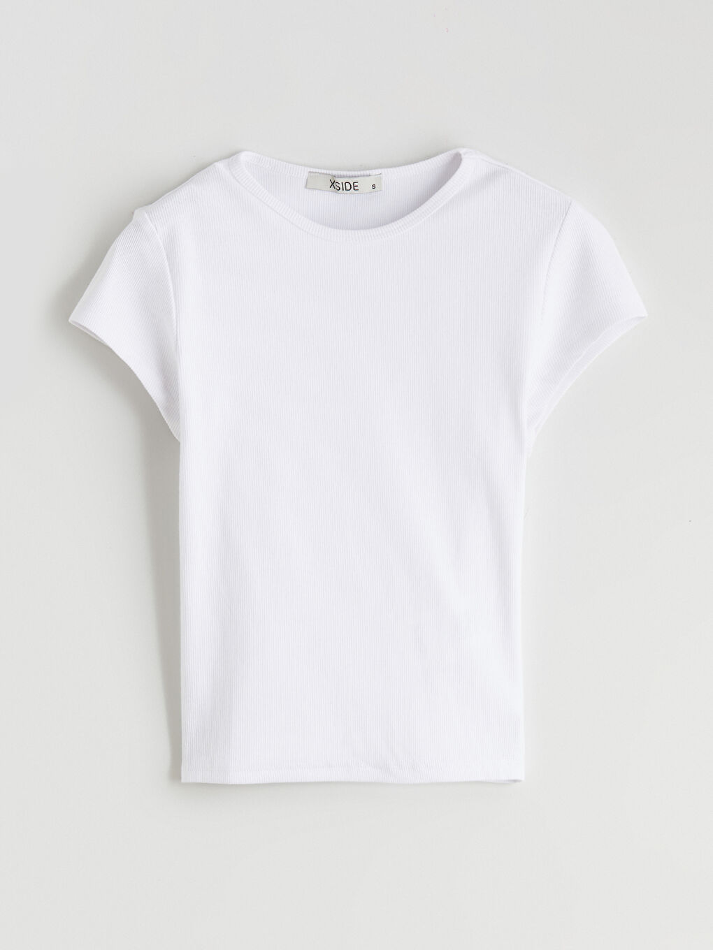 Әйелдерге арналған дөңгелек жағалы кроп-топ-4