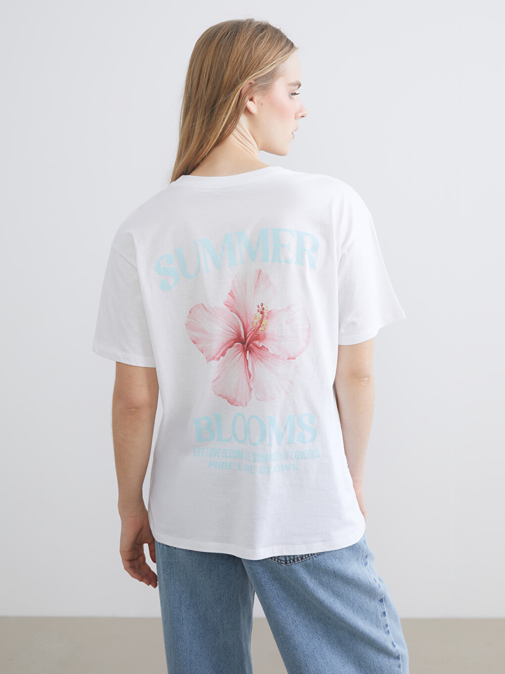 Crew Neck Floral Women's T-Shirt