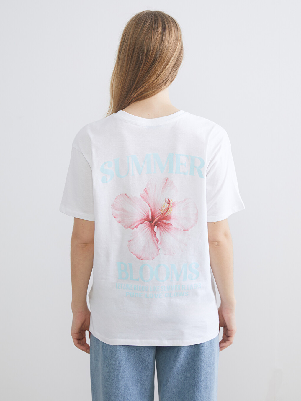 Crew Neck Floral Women's T-Shirt-3