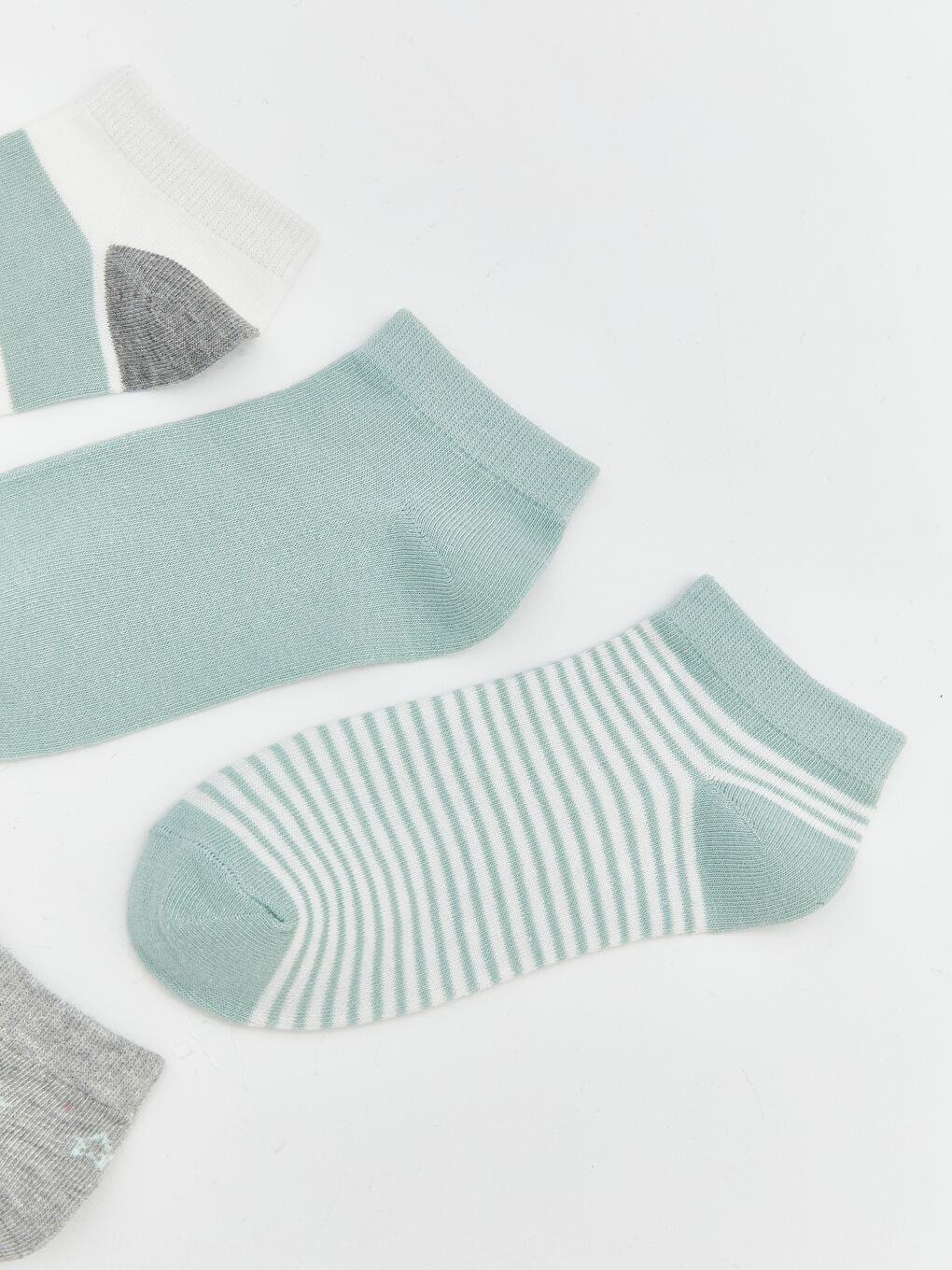 Women's Patterned Ankle Socks - Set of 5-1