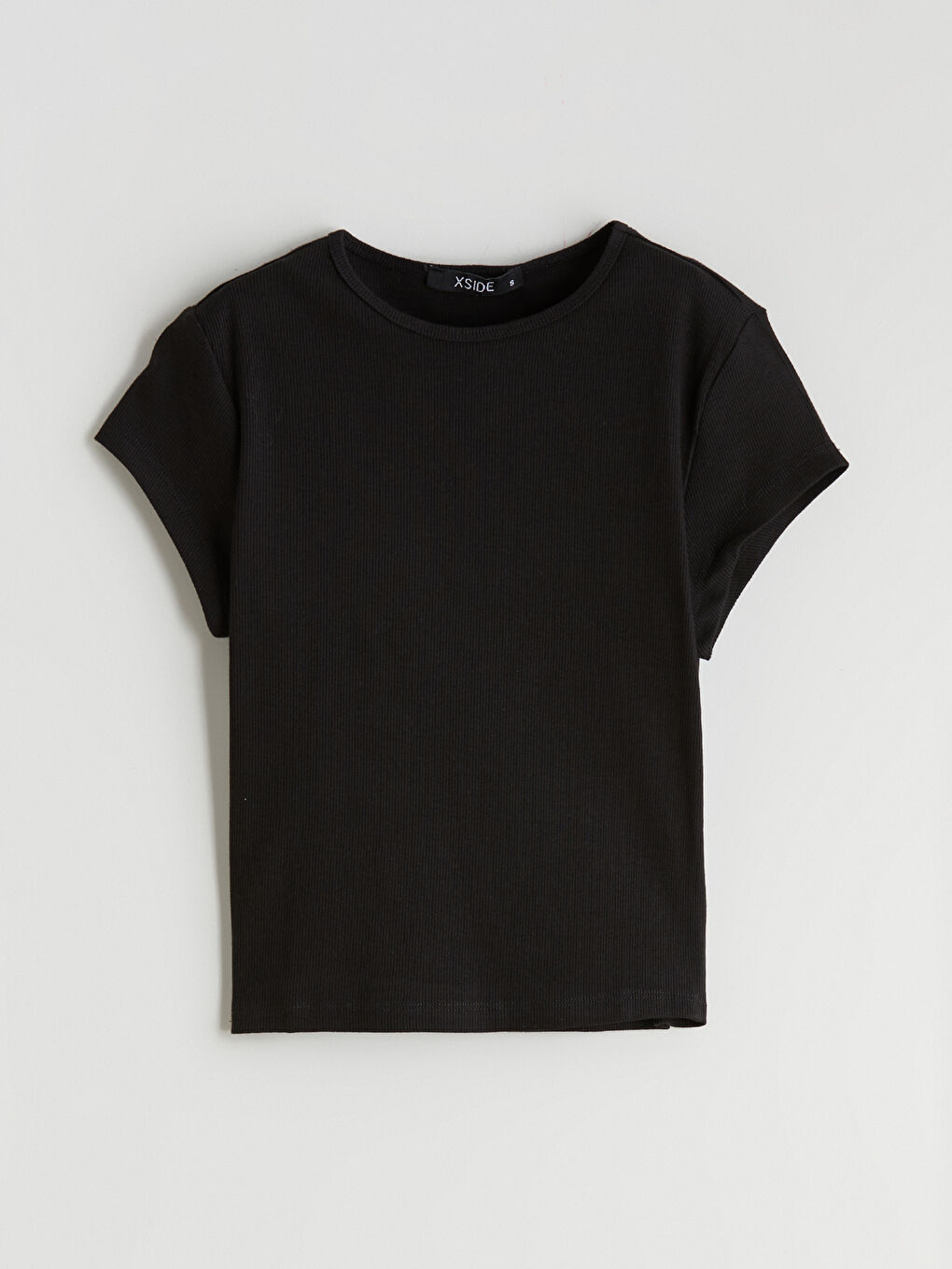 Женщины Черный Кроп-топ-4