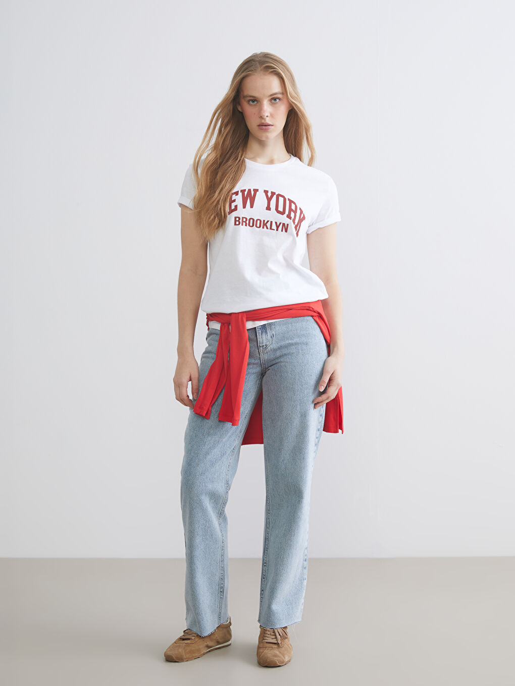 Әйелдер ақ Футболка-1