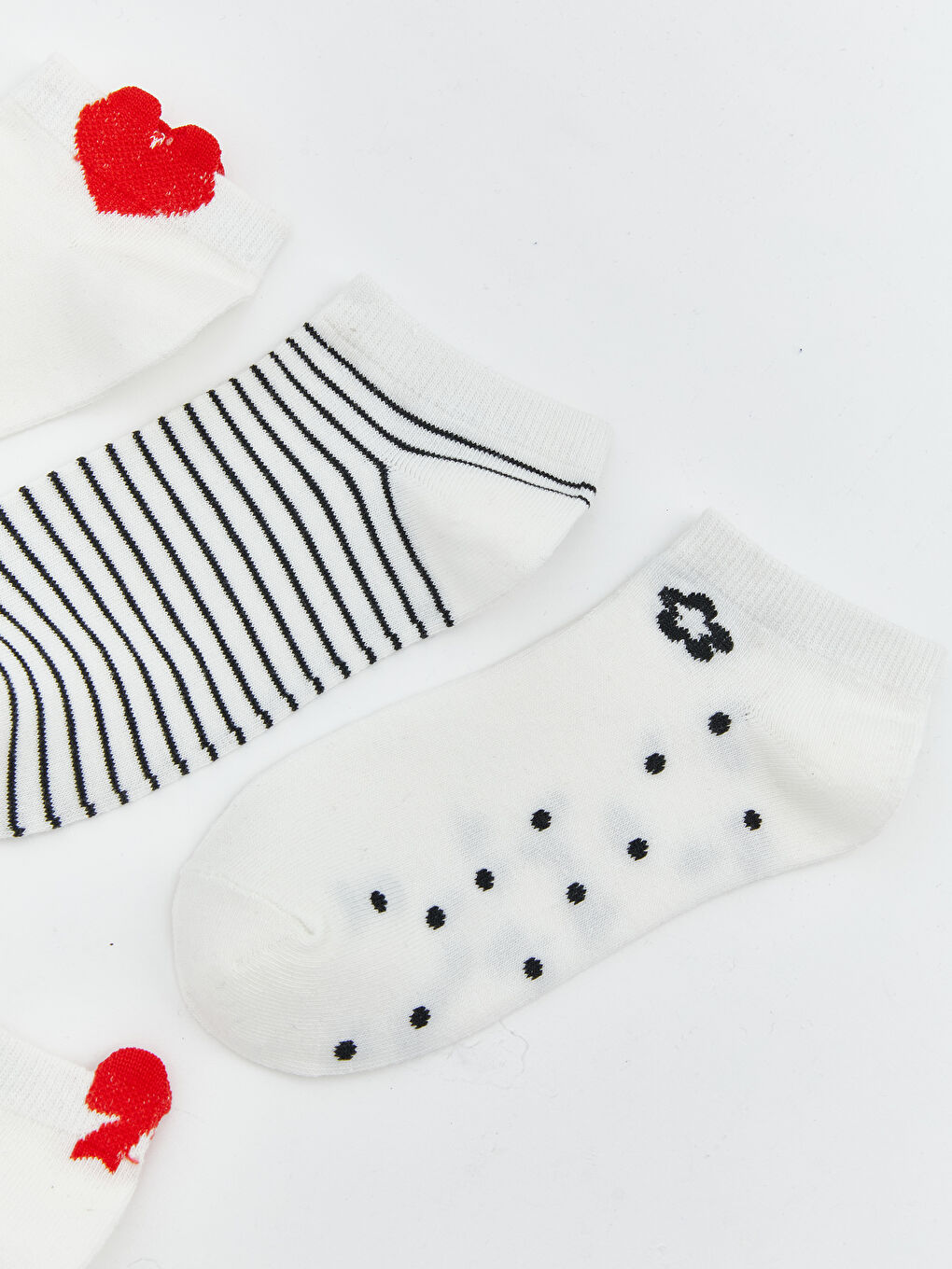 Women's Patterned Ankle Socks - Set of 5-2