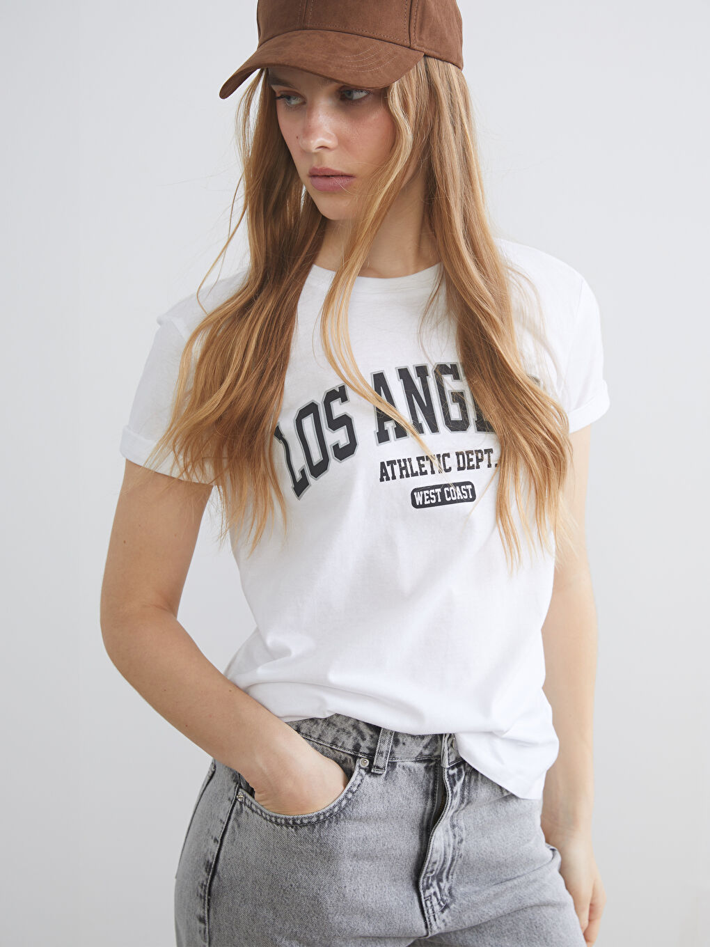 Әйелдер ақ Футболка