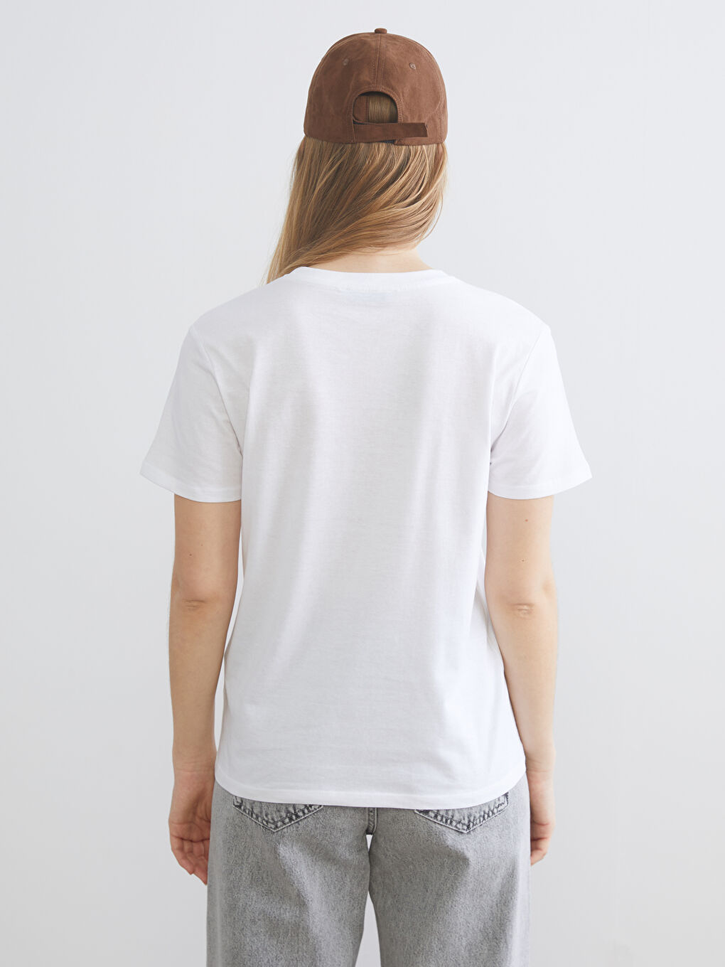 Әйелдер ақ Футболка-3