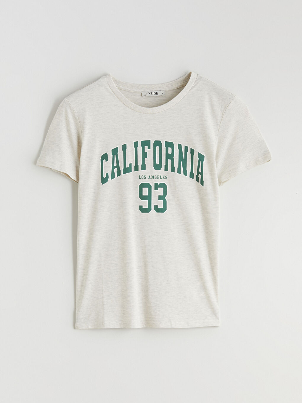 Футболка с принтом "california", круглый вырез, для женское-4