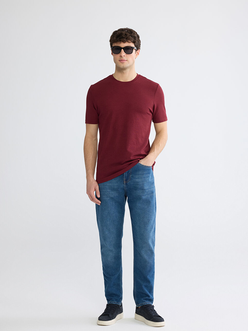 Crew Neck Jersey Men's T-Shirt-1