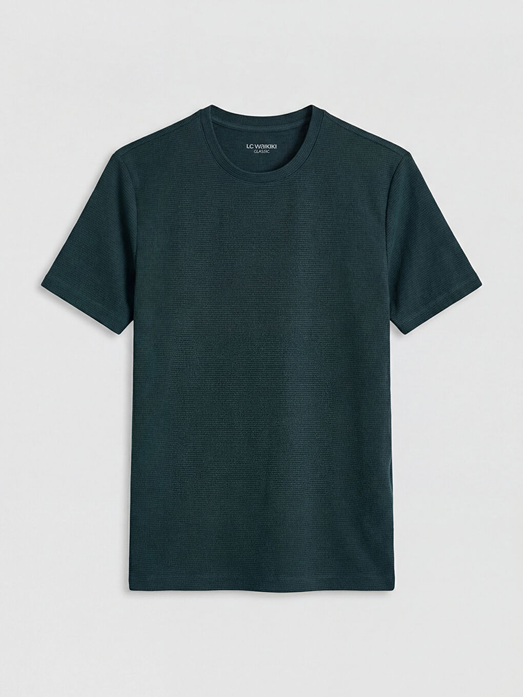 Petrol Bisiklet Yaka Erkek Tişört