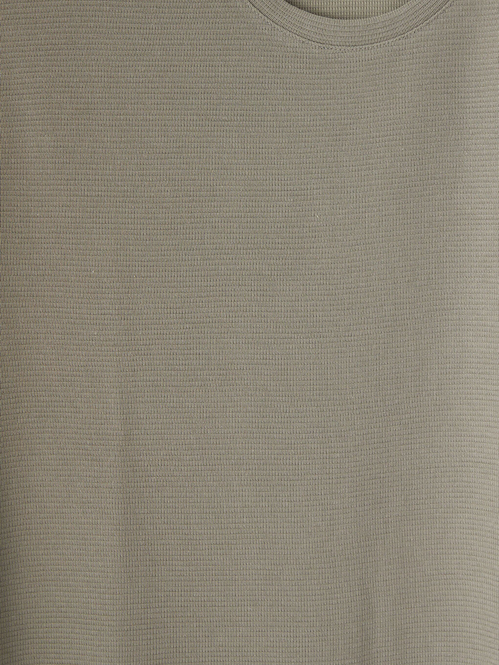 Gri Bisiklet Yaka Erkek Tişört-2