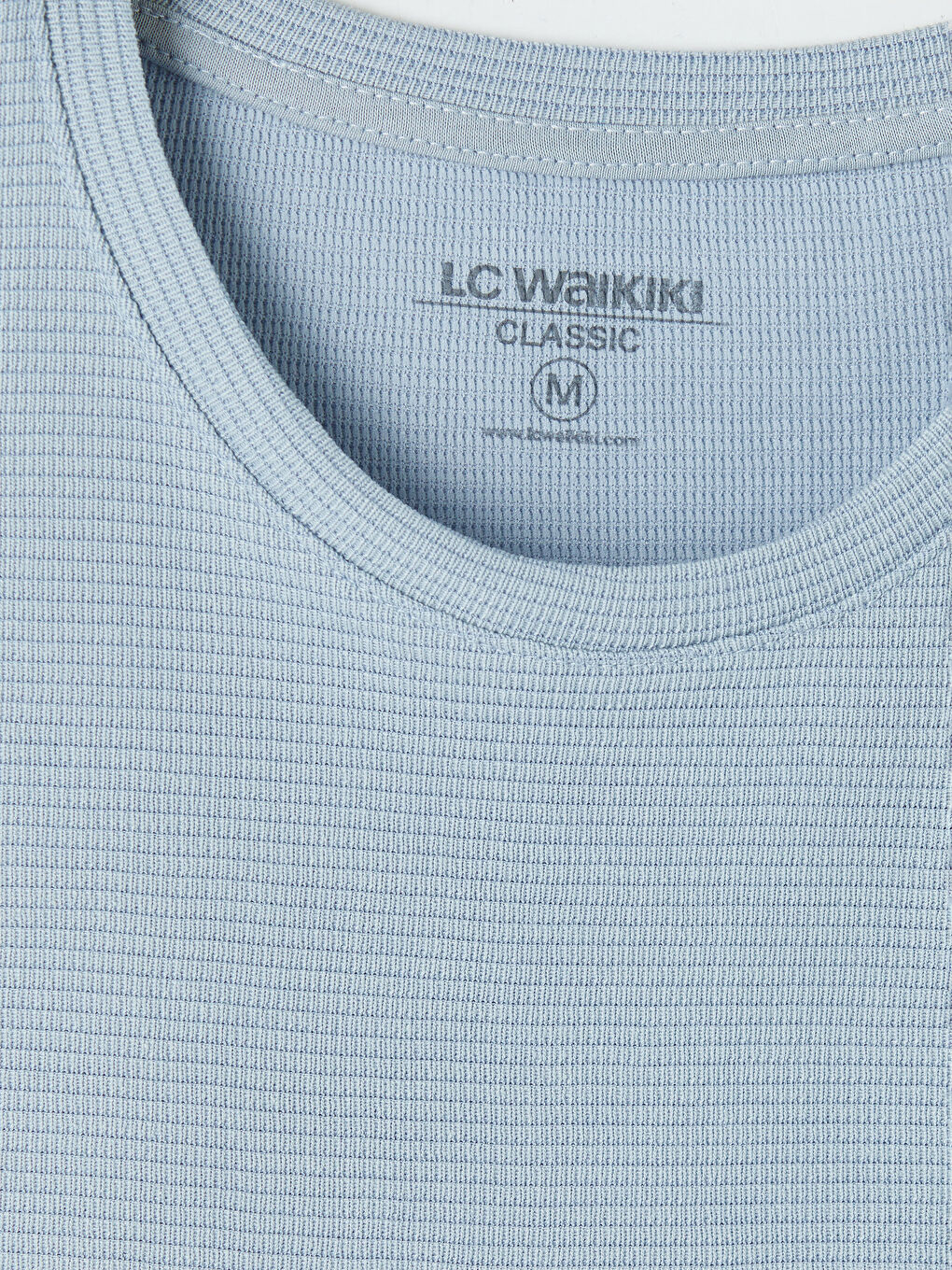 Mavi Bisiklet Yaka Erkek Tişört-6