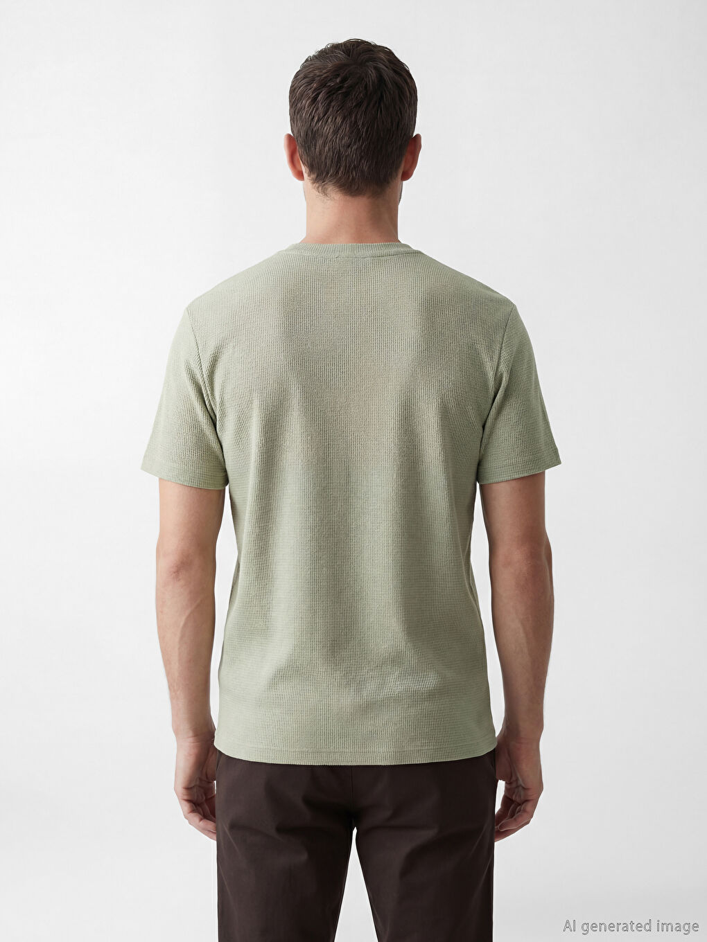 تي شيرت رجالي بكول مدور-3