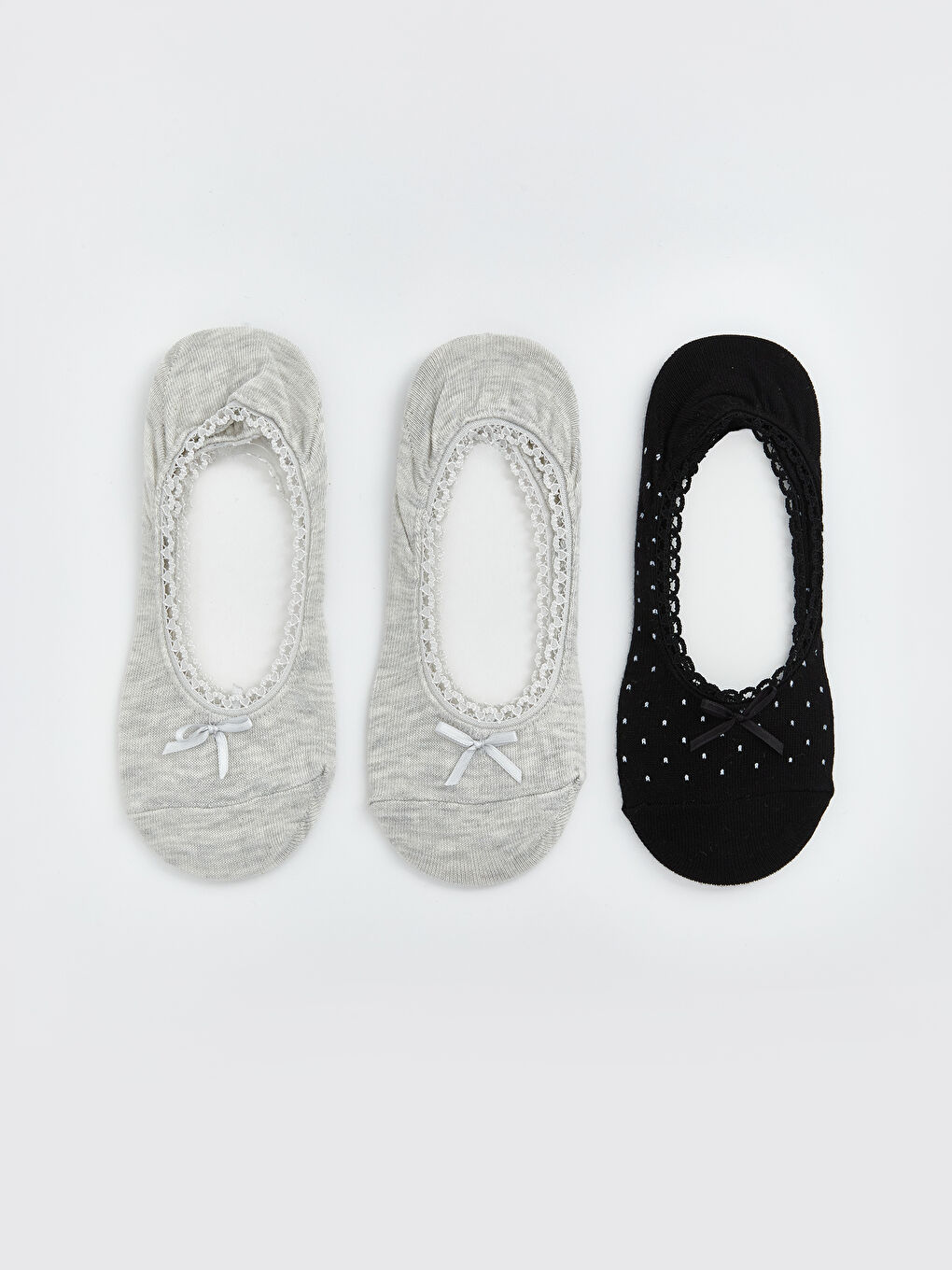 Șosete Invizibile Femei cu Buline 3 Bucăți