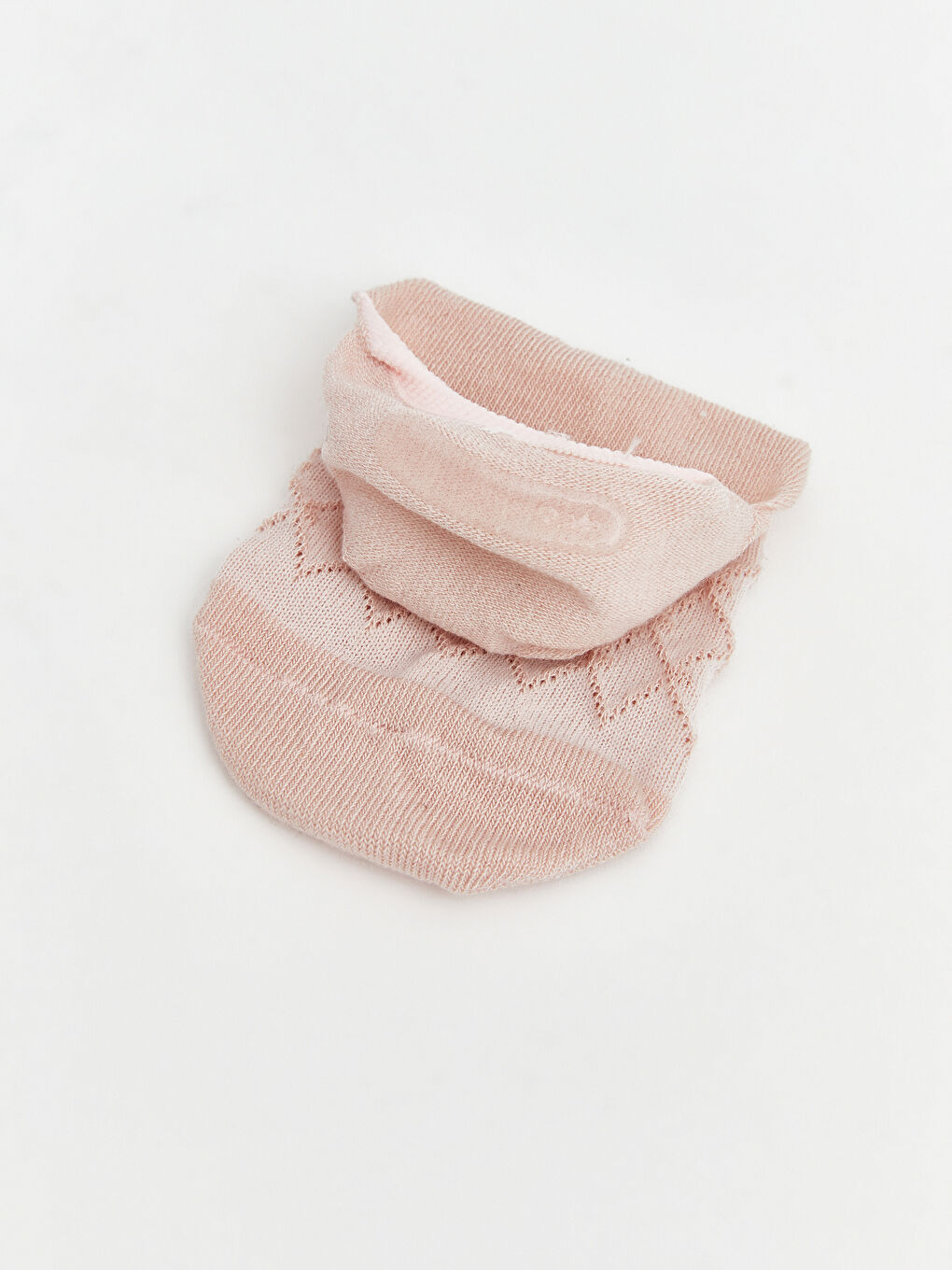 Pembe Ajurlu Kadın Babet Çorap 5'li-2