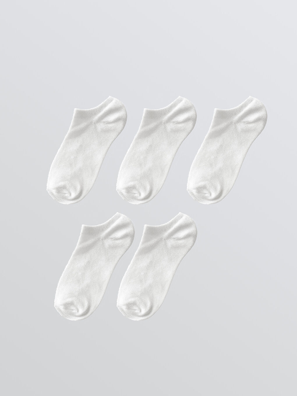 Women's Flat Sneaker Socks, Set of 5