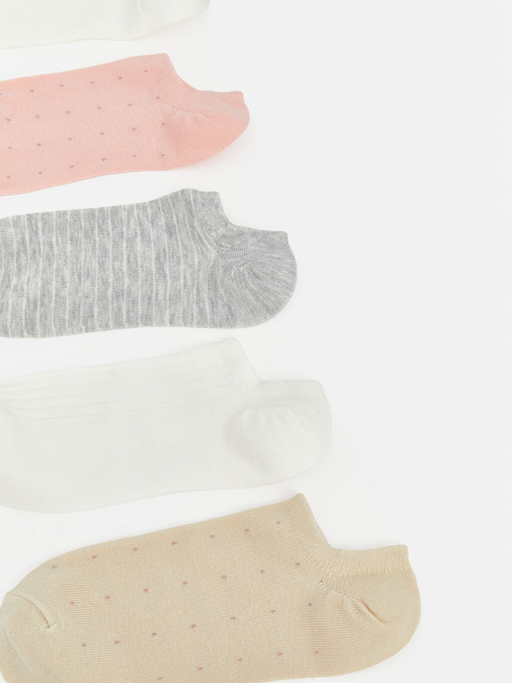 Woman ECRU Sneaker Socks-1