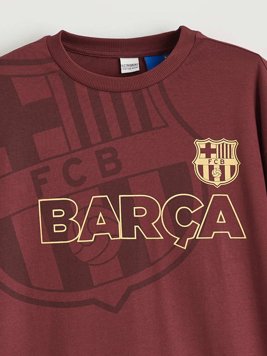 Crew Neck Barcelona Printed Boys' T-Shirt-1