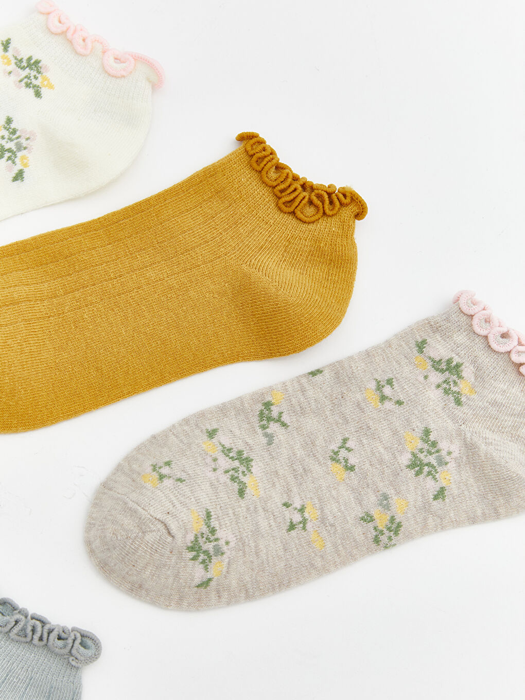 Women's Patterned Ankle Socks - Set of 5-1