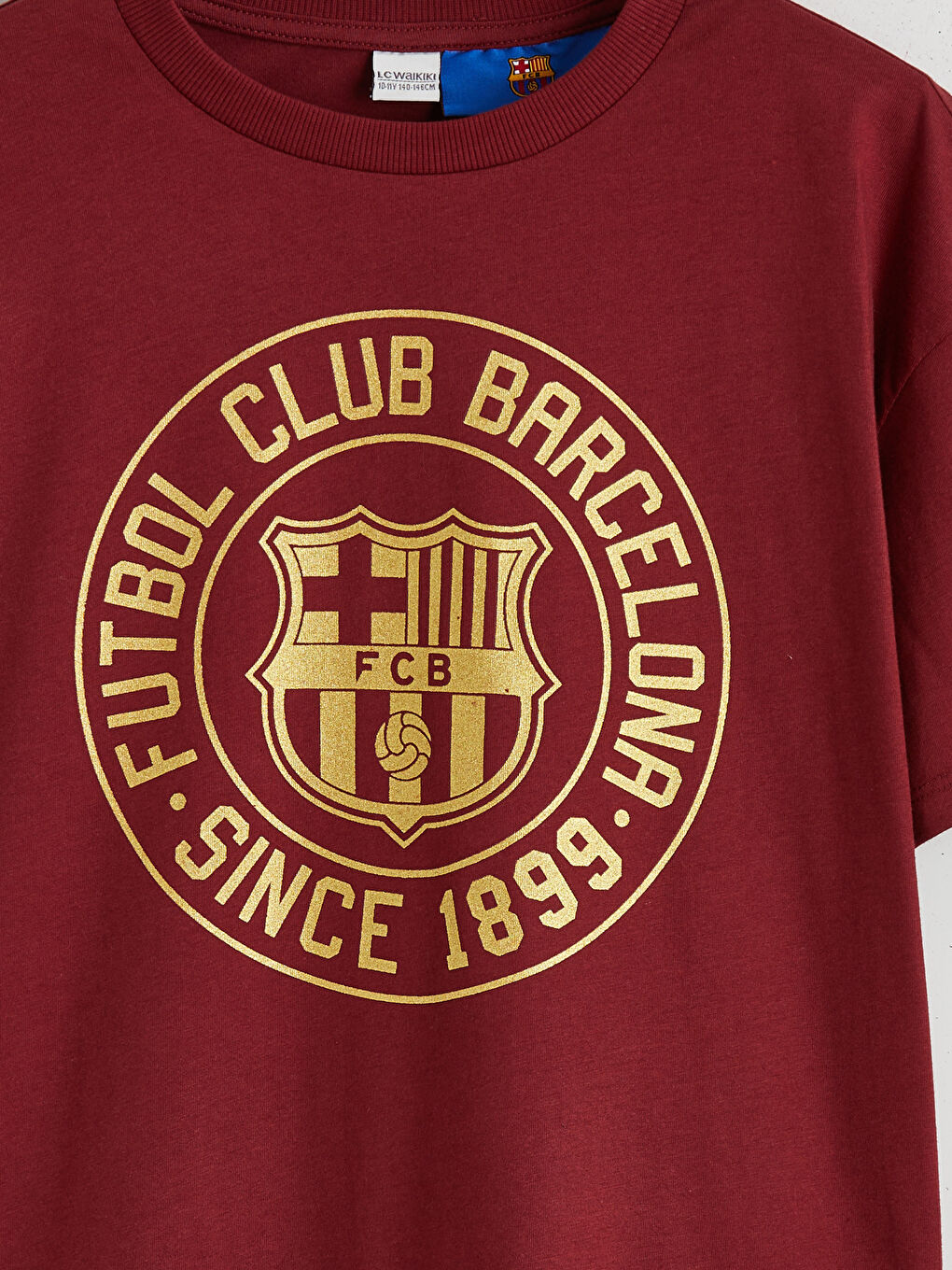 Crew Neck Barcelona Printed Boys' T-Shirt-2