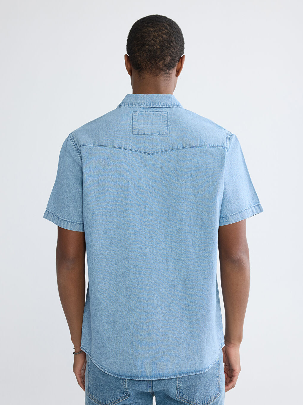 Man INDIGO Denim Shirt-3