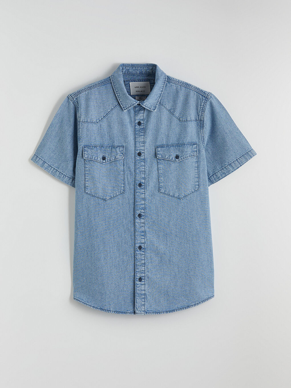 Man INDIGO Denim Shirt-4