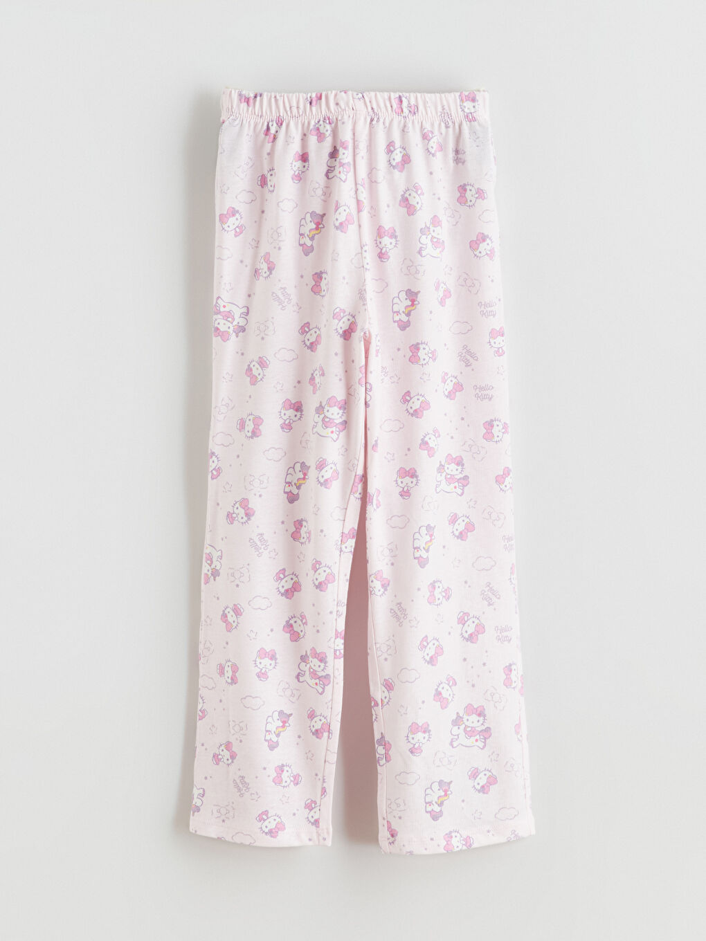 Pembe Hello Kitty Baskılı Kız Çocuk Pijama Takım-4
