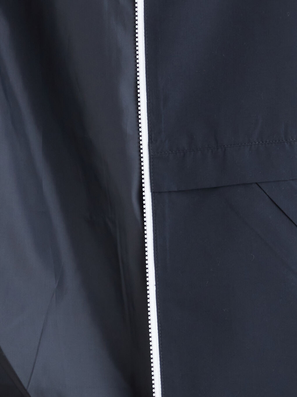 Lacivert Su İtici Kapüşonlu Erkek Çocuk Mont-1