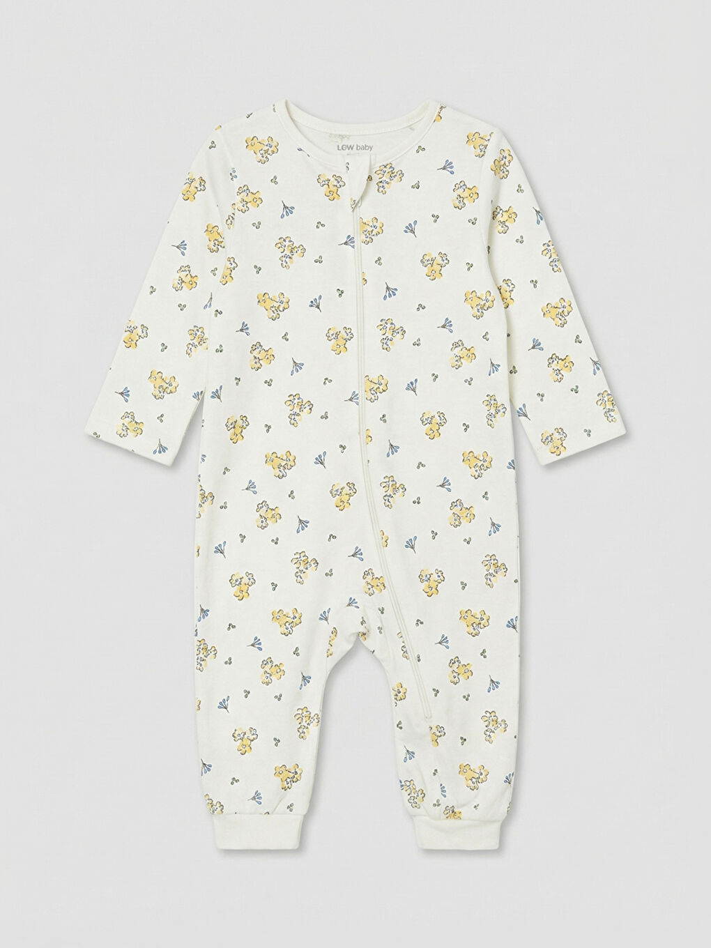 Ekru Bisiklet Yaka Kız Bebek Tulum 2'li-1