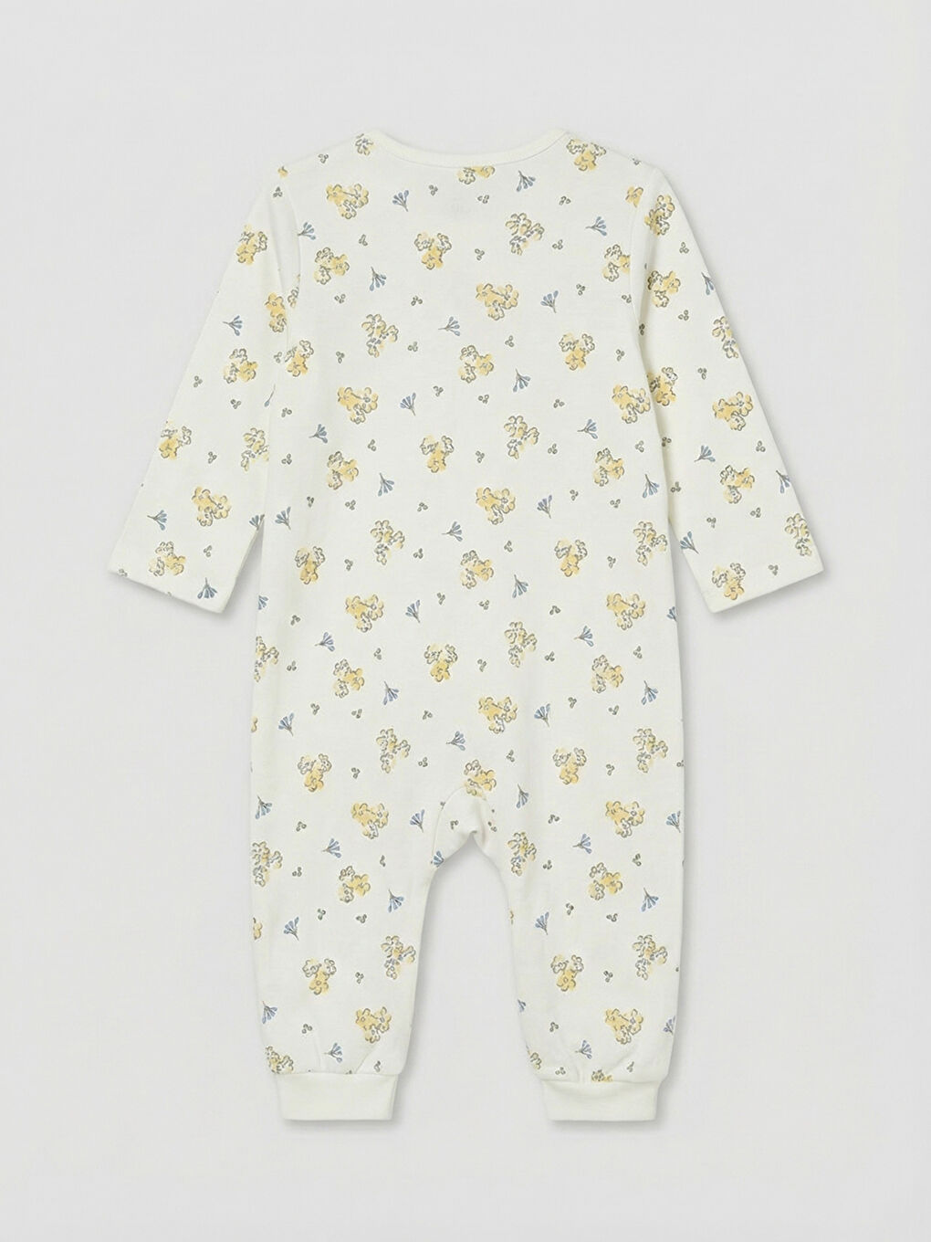 Ekru Bisiklet Yaka Kız Bebek Tulum 2'li-2