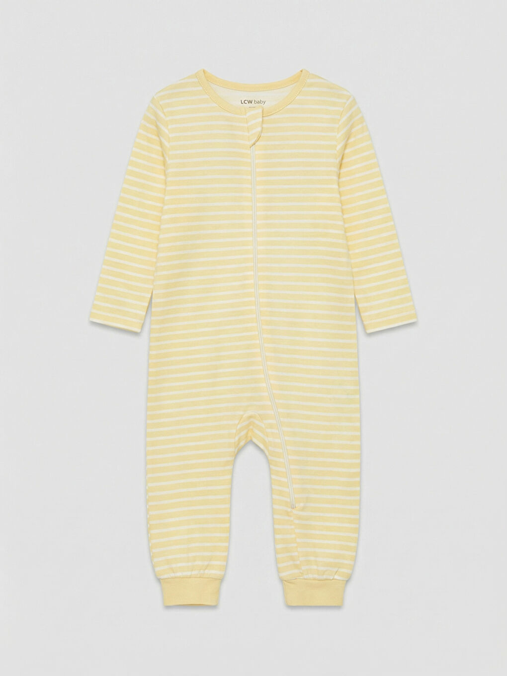 Ekru Bisiklet Yaka Kız Bebek Tulum 2'li-3