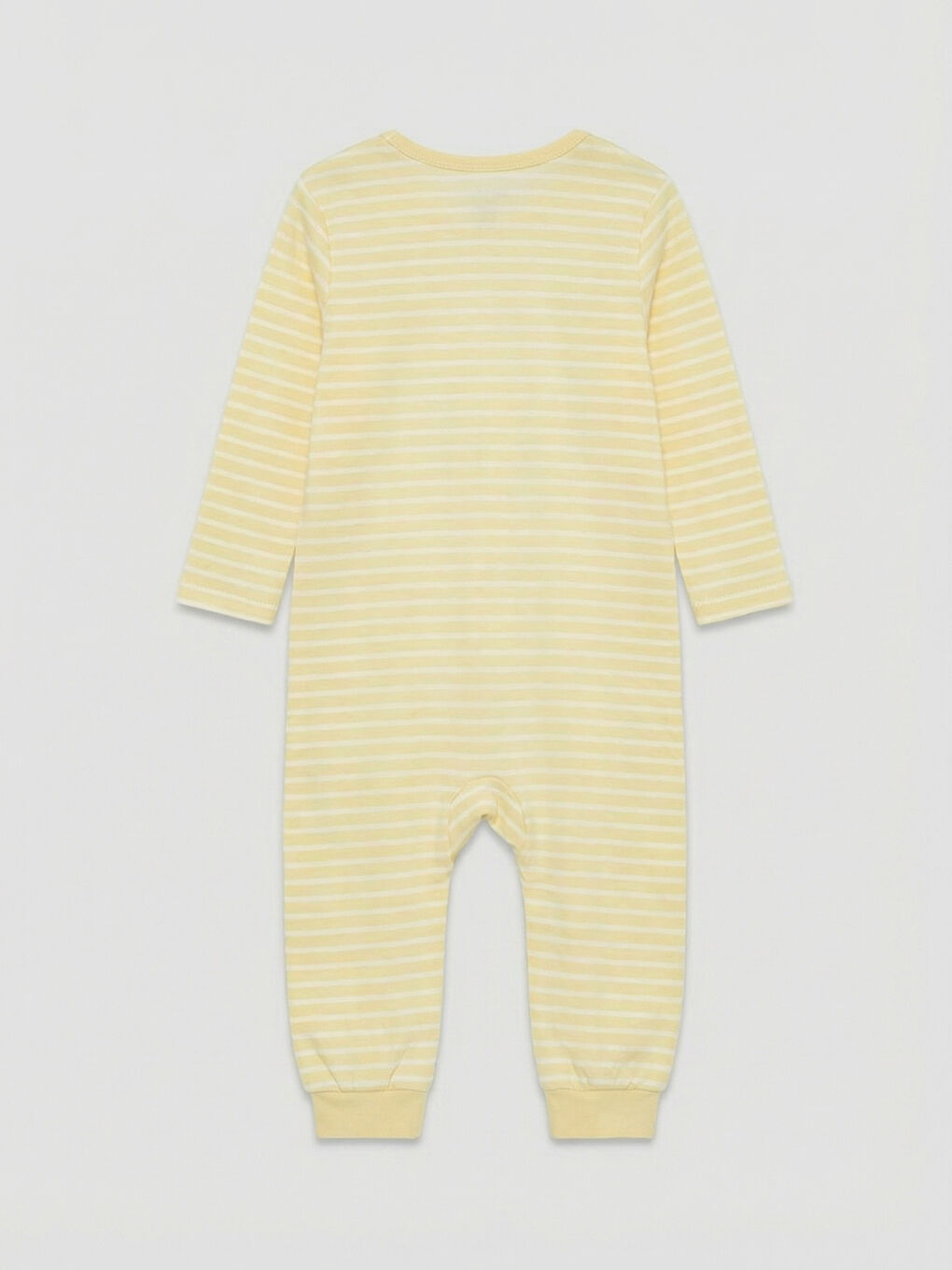 Ekru Bisiklet Yaka Kız Bebek Tulum 2'li-4