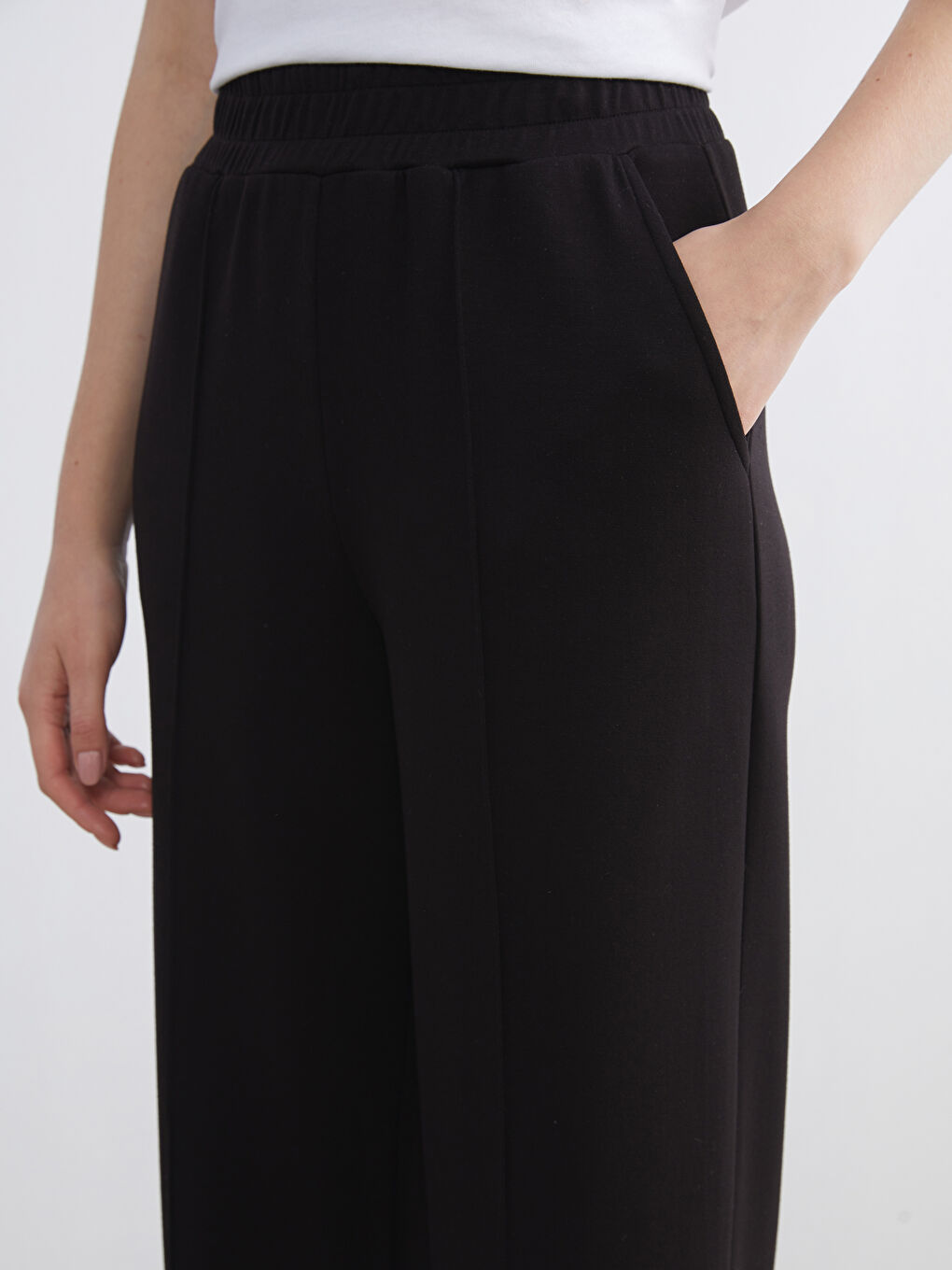 Soft Touch Women's Sweatpants with Elastic Waistband-2